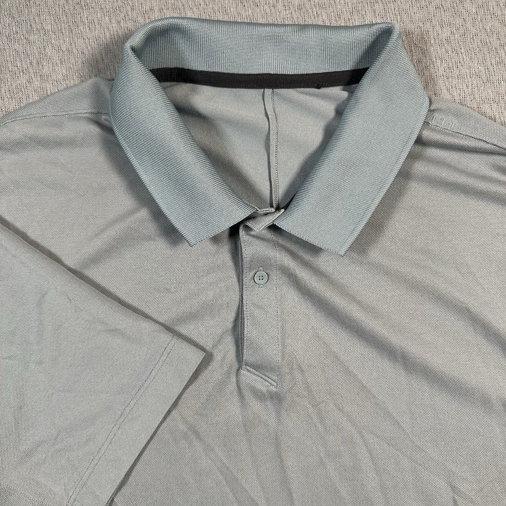 Lululemon Polo Shirt Mens Large Tech Pique Golf Athletic‎ Performance Golf Mesh